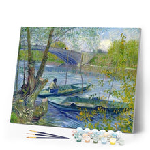 Load image into Gallery viewer, paint by numbers | Fisherman | advanced landscapes ships and boats | FiguredArt