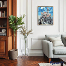 Load image into Gallery viewer, paint by numbers | Castle and Wolf | animals easy landscapes wolves | FiguredArt