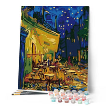 Load image into Gallery viewer, paint by numbers | Van Gogh Café Terrace at Night | easy famous paintings van gogh | FiguredArt