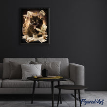 Load image into Gallery viewer, paint by numbers | Cat Businessman | advanced animals cats | FiguredArt