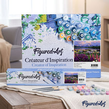 Load image into Gallery viewer, paint by numbers | Flowers and Lake near the Mountain | advanced flowers landscapes | FiguredArt