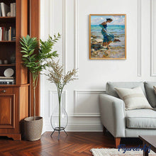 Load image into Gallery viewer, paint by numbers | Feet in water during Summer | intermediate landscapes portrait | FiguredArt