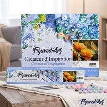 Load image into Gallery viewer, paint by numbers | Yellow Flower and Butterfly | animals butterflies easy flowers | FiguredArt