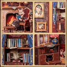 Load image into Gallery viewer, DIY Book Nook kit - Count Cat's Study