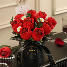 Load image into Gallery viewer, 3D Puzzle - Red Rose Bouquet Figured'Art