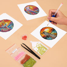 Load image into Gallery viewer, Mini Diamond Painting 15x20cm (4 pieces) - Tropical Birds And Sunset