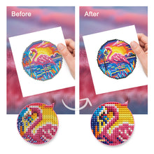 Load image into Gallery viewer, Mini Diamond Painting 15x20cm (4 pieces) - Tropical Birds And Sunset