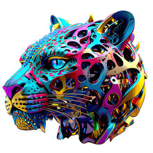 Load image into Gallery viewer, Wooden Puzzle - Multicolour Jaguar