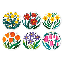 Load image into Gallery viewer, Mini Paint by Numbers Set - Discs Ø20cm (6 pieces) - Bloom Collection Figured'Art