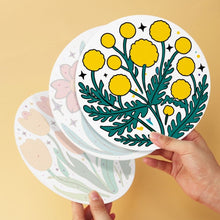 Load image into Gallery viewer, Mini Paint by Numbers Set - Discs Ø20cm (6 pieces) - Bloom Collection