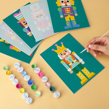 Load image into Gallery viewer, Mini Paint by Numbers Set 15x20cm (6 pieces) - Emerald Guardians