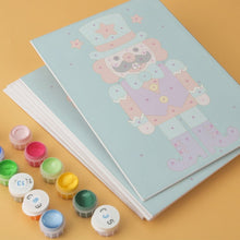 Load image into Gallery viewer, Mini Paint by Numbers Set 15x20cm (6 pieces) - Emerald Guardians