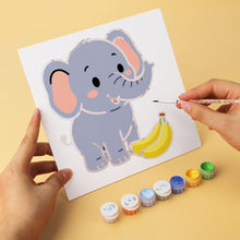 Load image into Gallery viewer, Mini Paint by Numbers Set 20x20cm (6 pieces) - Cute and Hungry
