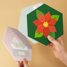 Load image into Gallery viewer, Mini Paint by Numbers Set - Hexagons (6 pieces) - Festive Set