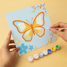 Load image into Gallery viewer, Mini Paint by Numbers Set 20x20cm (6 pieces) - Pastel Butterflies 1