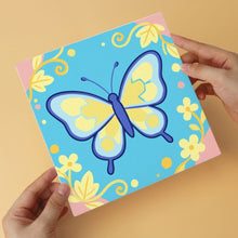 Load image into Gallery viewer, Mini Paint by Numbers Set 20x20cm (6 pieces) - Pastel Butterflies 1