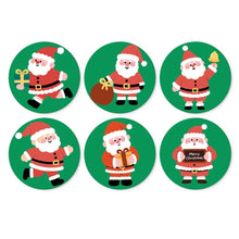 Load image into Gallery viewer, Mini Paint by Numbers Set - Discs Ø20cm (6 pieces) - Santa Moments Figured'Art