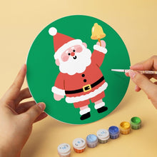 Load image into Gallery viewer, Mini Paint by Numbers Set - Discs Ø20cm (6 pieces) - Santa Moments