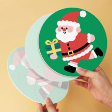 Load image into Gallery viewer, Mini Paint by Numbers Set - Discs Ø20cm (6 pieces) - Santa Moments