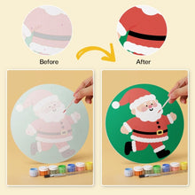 Load image into Gallery viewer, Mini Paint by Numbers Set - Discs Ø20cm (6 pieces) - Santa Moments