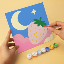 Load image into Gallery viewer, Mini Paint by Numbers Set 20x20cm (6 pieces) - Fruit and Celestial Pop