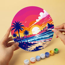 Load image into Gallery viewer, Mini Paint by Numbers Set - Discs Ø20cm (6 pieces) - Nature's Wonders