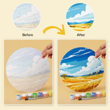 Load image into Gallery viewer, Mini Paint by Numbers Set - Discs Ø20cm (6 pieces) - Nature's Wonders