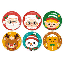 Load image into Gallery viewer, Mini Paint by Numbers Set - Discs Ø20cm (6 pieces) - Holiday Cast Set Figured'Art