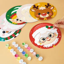 Load image into Gallery viewer, Mini Paint by Numbers Set - Discs Ø20cm (6 pieces) - Holiday Cast Set