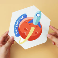 Load image into Gallery viewer, Mini Paint by Numbers Set - Hexagons (6 pieces) - Galaxy Icon