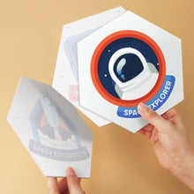 Load image into Gallery viewer, Mini Paint by Numbers Set - Hexagons (6 pieces) - Galaxy Icon