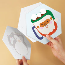 Load image into Gallery viewer, Mini Paint by Numbers Set - Hexagons (6 pieces) - Cosy Winter Mugs