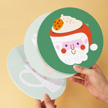 Load image into Gallery viewer, Mini Paint by Numbers Set - Discs Ø20cm (6 pieces) - Christmas Mugs