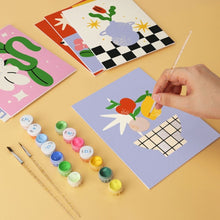 Load image into Gallery viewer, Mini Paint by Numbers Set 15x20cm (6 pieces) - Whimsy and Wonder