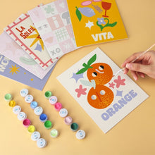 Load image into Gallery viewer, Mini Paint by Numbers Set 15x20cm (6 pieces) - Sweet Soleil