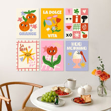Load image into Gallery viewer, Mini Paint by Numbers Set 15x20cm (6 pieces) - Sweet Soleil