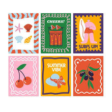 Load image into Gallery viewer, Mini Paint by Numbers Set 15x20cm (6 pieces) - Summer Vibes 1 Figured'Art
