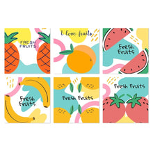 Load image into Gallery viewer, Mini Paint by Numbers Set 20x20cm (6 pieces) - Fresh Fruits Figured'Art