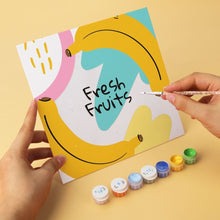 Load image into Gallery viewer, Mini Paint by Numbers Set 20x20cm (6 pieces) - Fresh Fruits