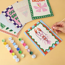 Load image into Gallery viewer, Mini Paint by Numbers Set 15x20cm (6 pieces) - Cheers and Good Vibes