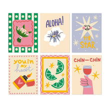 Load image into Gallery viewer, Mini Paint by Numbers Set 15x20cm (6 pieces) - Say It with Color Figured'Art