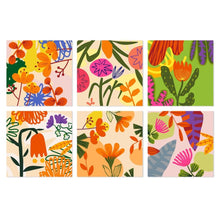 Load image into Gallery viewer, Mini Paint by Numbers Set 20x20cm (6 pieces) - Abstract Garden Figured'Art