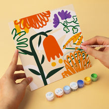 Load image into Gallery viewer, Mini Paint by Numbers Set 20x20cm (6 pieces) - Abstract Garden