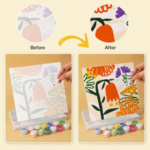 Load image into Gallery viewer, Mini Paint by Numbers Set 20x20cm (6 pieces) - Abstract Garden
