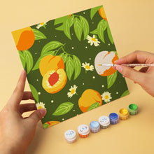 Load image into Gallery viewer, Mini Paint by Numbers Set 20x20cm (6 pieces) - Fruit Pattern