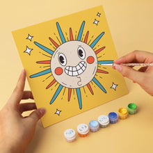 Load image into Gallery viewer, Mini Paint by Numbers Set 20x20cm (6 pieces) - Retro Pop Icons
