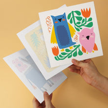 Load image into Gallery viewer, Mini Paint by Numbers Set 20x20cm (6 pieces) - Painted Wildlife 1