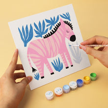 Load image into Gallery viewer, Mini Paint by Numbers Set 20x20cm (6 pieces) - Painted Wildlife 2