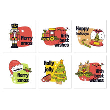 Load image into Gallery viewer, Mini Paint by Numbers Set 20x20cm (6 pieces) - Festive Mini Prints Figured'Art