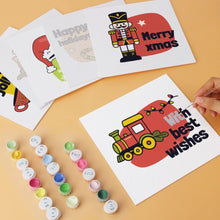 Load image into Gallery viewer, Mini Paint by Numbers Set 20x20cm (6 pieces) - Festive Mini Prints